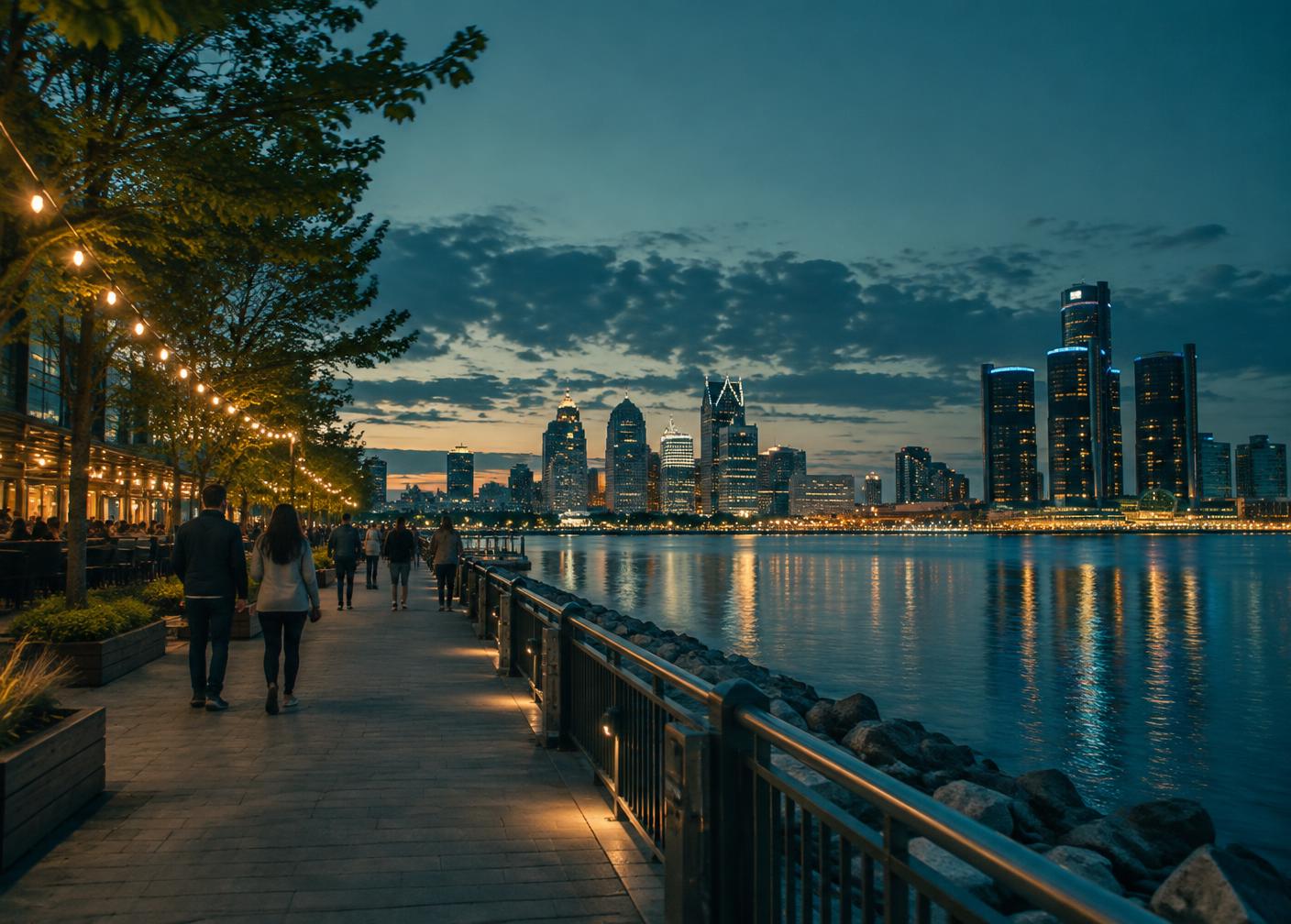Detroit riverfront